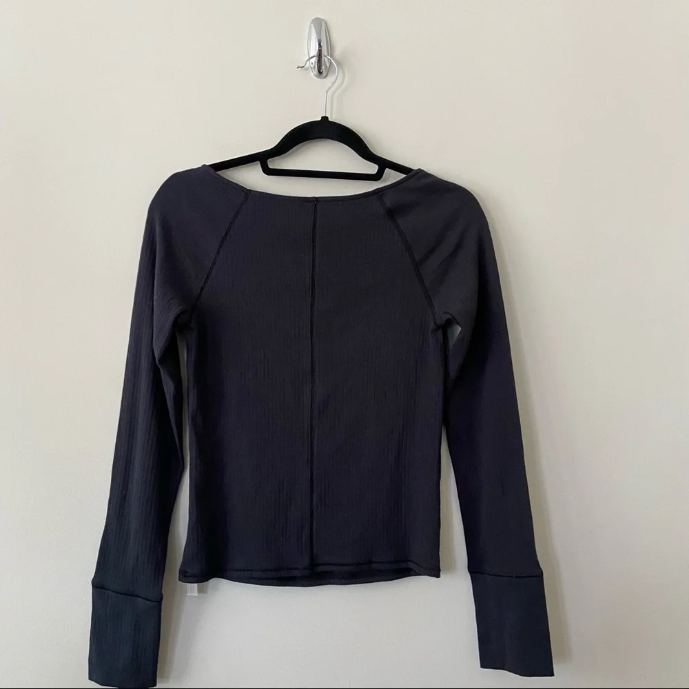 NWT-Free People Lace Layering Long Sleeve Top - Picture 3 of 11
